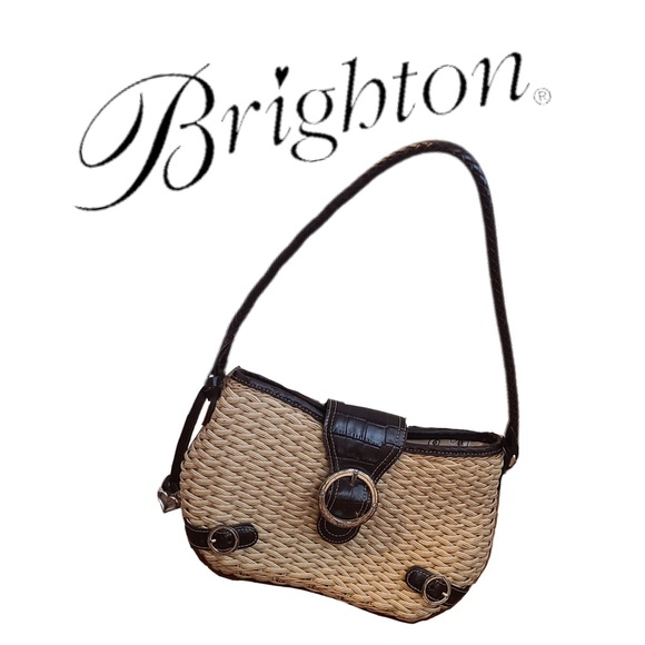 Brighton Straw Shoulder Bag Woven Natural - Picture 4 of 9